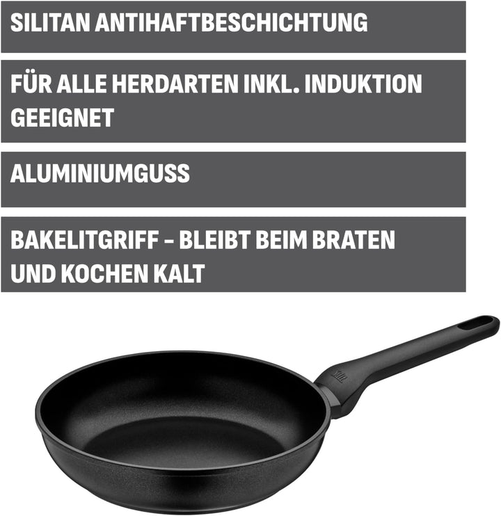 Silit Pfanne Ø 28 cm Aluguss antihaftbeschichtet Silitan Antihaftbeschichtung induktionsgeeignet Han