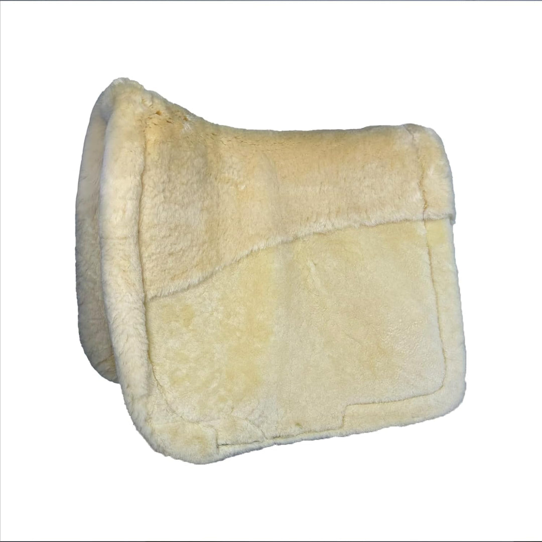 Engel Reitsport Lammfell Schabracke Fully Lined mit Fellkranz SCHABRA3-D-BOR-MED Stoff Bordeauxrot F