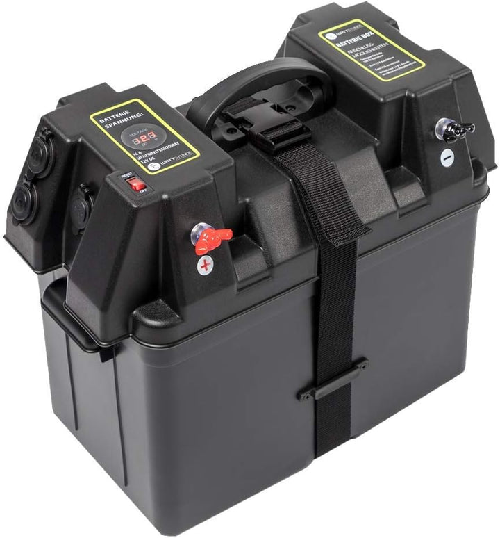 WATTSTUNDE Akku Batteriebox für 100Ah AGM Batterie - für Wohnmobil, Camper, Bootsmotor Elektromotor