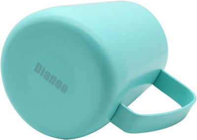 Dianoo Frothing Pitcher Krug, Edelstahl, geeignet für Kaffee, Latte und Milchaufschäumer, 600 ml, Bl