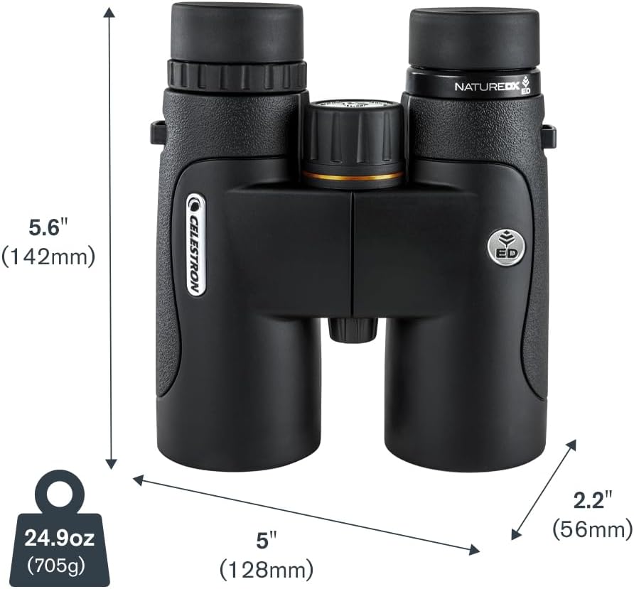 Celestron Nature DX ED 10x42 Binoculars - Premium Extra-Low Dispersion ED Glass Lenses, 10X42