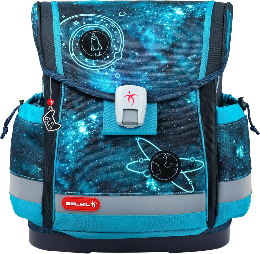 Belmil Classy Plus Schulranzen Set 5-teilig mit Brustgurt (405-78/AG/S) Universe, Universe