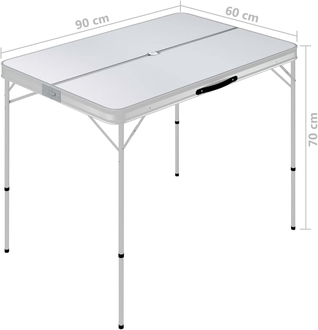 ZEYUAN Klappbarer Campingtisch mit 2 Sitzbänken, Camping Tisch Stuhl Set, Picknick Set, Camping Sitz