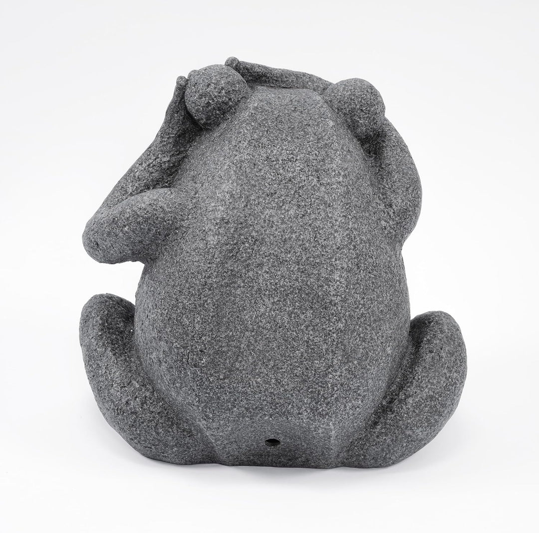 Esotec Wasserspeier-Figur Frosch sitzend EINZELFIGUR | Teichfigur Gartenstatue Gartenfigur Springbru