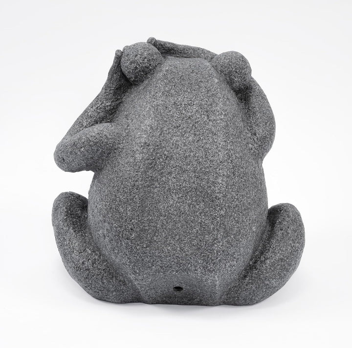 Esotec Wasserspeier-Figur Frosch sitzend EINZELFIGUR | Teichfigur Gartenstatue Gartenfigur Springbru