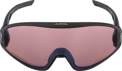 ALPINA 5W1NG Q - Verspiegelte, Kontrastverstärkende & Beschlagfreie Sport- & Fahrradbrille Mit 100%