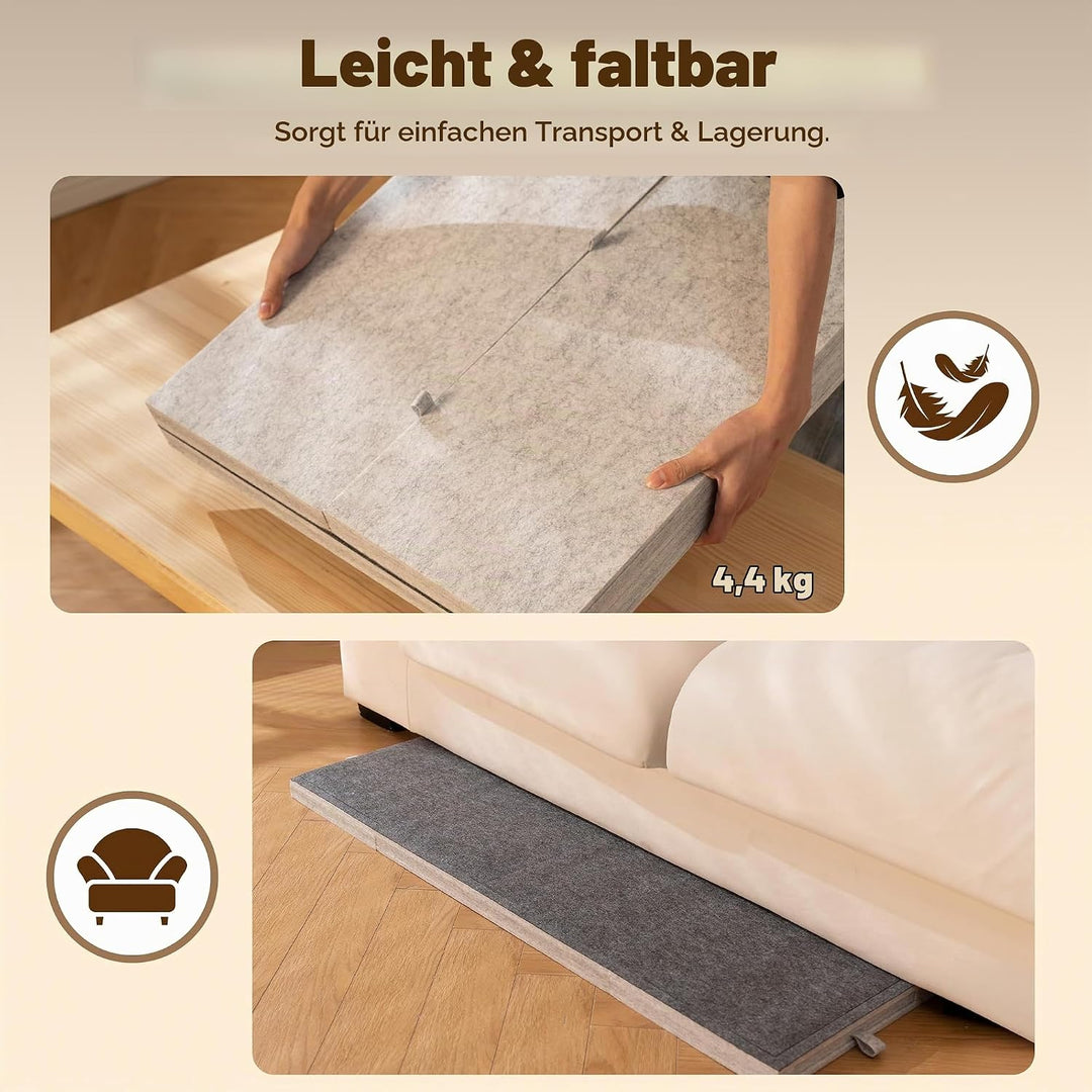 Tektalk klappbarer Puzzletisch mit Abdeckung, 3-Kippwinkel-Puzzleplateau, leichtes tragbares Filzpuz