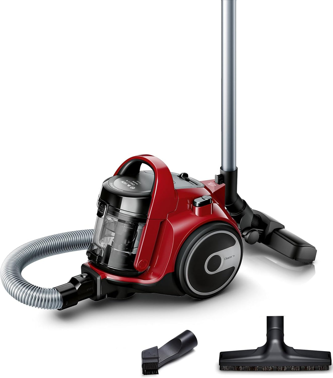 BOSCH BGC05AAA2 Staubsauger ohne Beutel - 78 dB - Behälterkapazität 1,5 l - Waschbarer HEPA 12-Filte