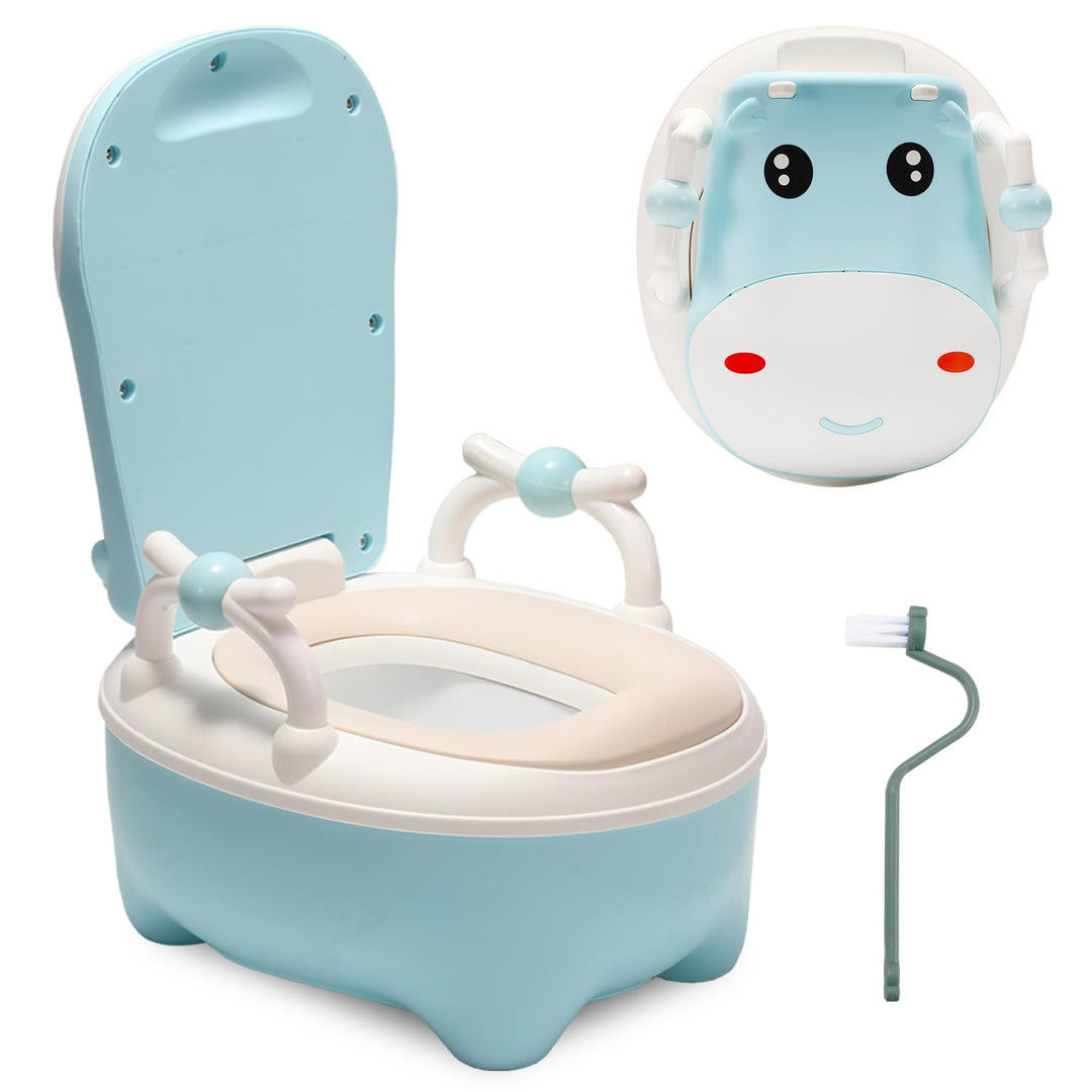 Fiqops Kinder Töpfchen, Toilettensitz Kinder, Typ der Schublade Baby Potty mit Griffe, Bürste, Weich