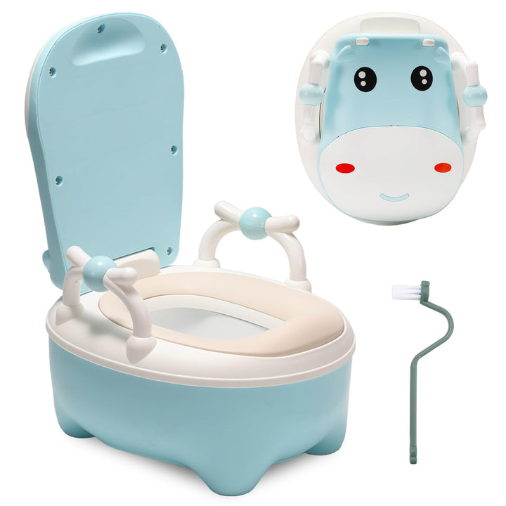 Fiqops Kinder Töpfchen, Toilettensitz Kinder, Typ der Schublade Baby Potty mit Griffe, Bürste, Weich
