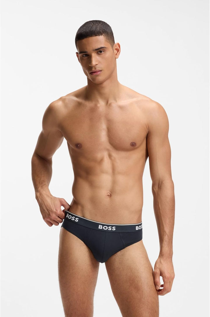BOSS Herren Power Slips Briefs Unterhosen Cotton Stretch 3er Pack Set: Slips+Boxershorts XL New - Op