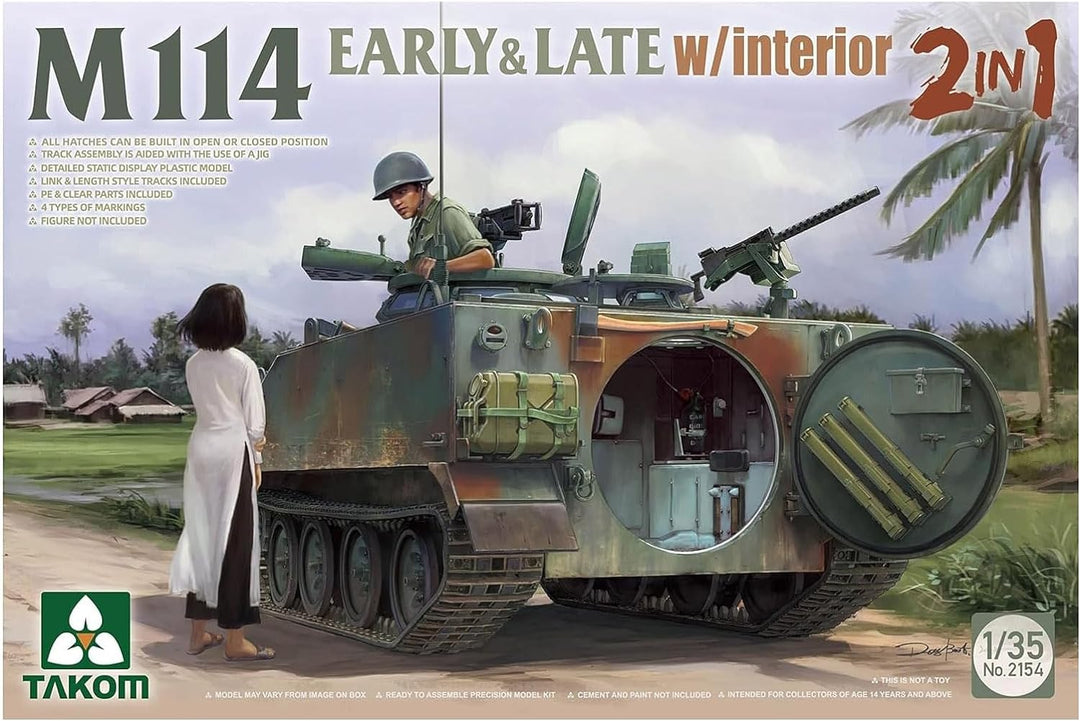 Takom TAK2154 2154 M114 Early & Late mit Interior 2in1 1:35 - Modellbau