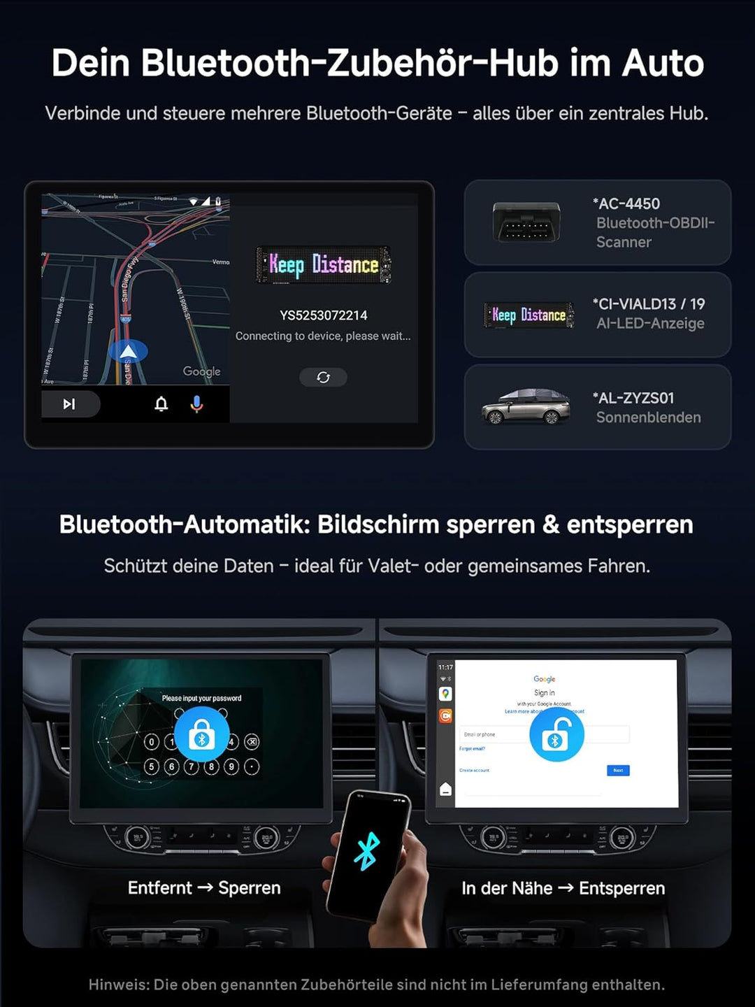 CarPlay Wireless Adapter, Smart AI Box CarPlay Video-Apps, Kompatibel mit Kabelgebundenem Werkseitig