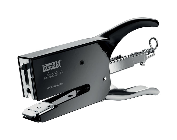 Rapid 5000490 Heftzange K1 (Metall, Heftleistung 50 Blatt, Heftklammerntyp 24) schwarz black magic,