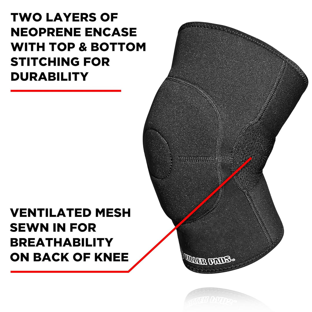 Killer Pads Schutzausrüstung Knee Gasket S Schwarz, S Schwarz