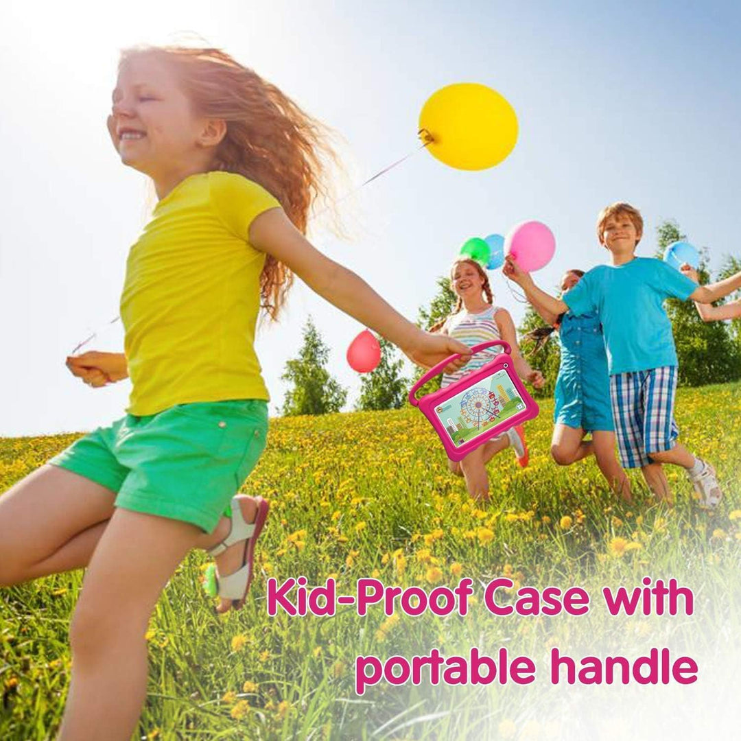zcobro Kinder Tablet 7 Zoll Kids Tablet für Kinder mit Schutzhülle 2GB+32GB Kleinkind Kindertablet m