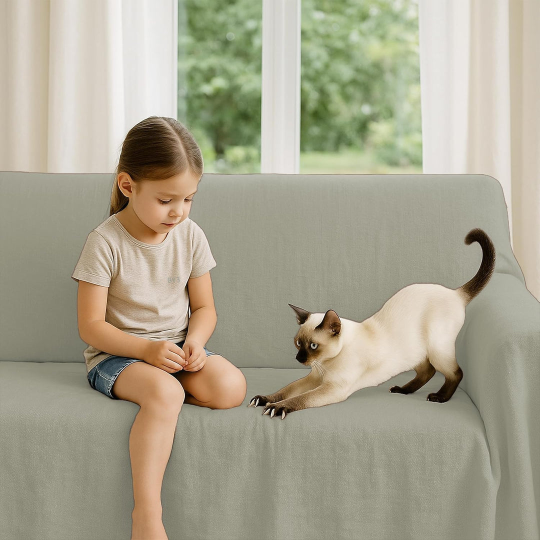 Byour3 - Bettüberwurf Bio-Baumwolle Gemischte Doppelbett Einzelbett Queen Size Bettdecke Sommer Früh