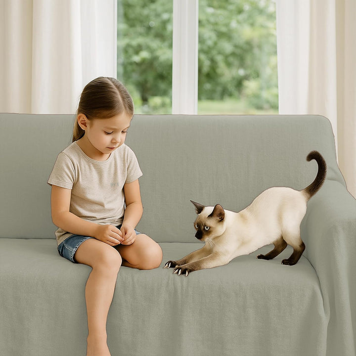 Byour3 - Bettüberwurf Bio-Baumwolle Gemischte Doppelbett Einzelbett Queen Size Bettdecke Sommer Früh
