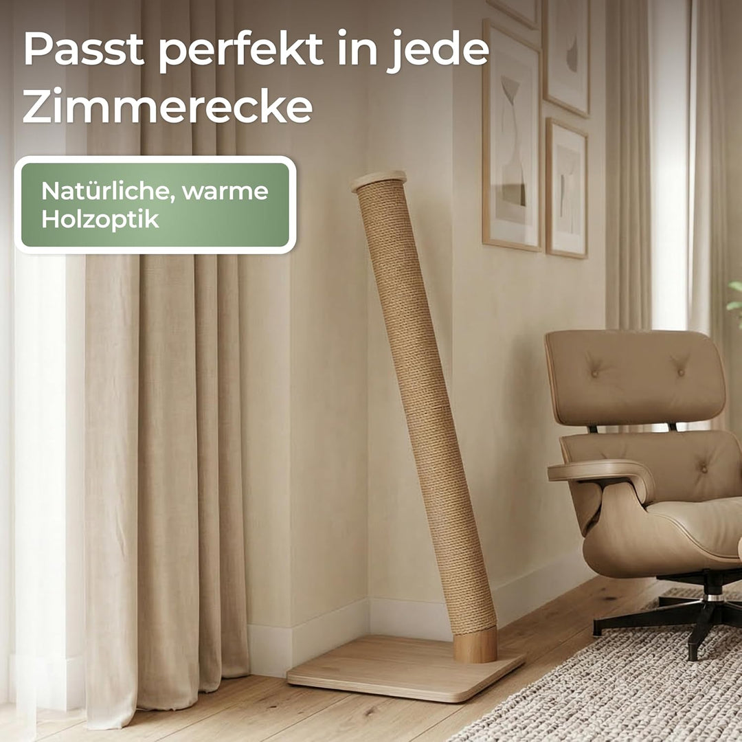 WOOWOOD Kratzbaum Katze - Extrem Stabil, Kratzsäule XXL, Kratzbaum Klein - Kratzstamm für kleine und
