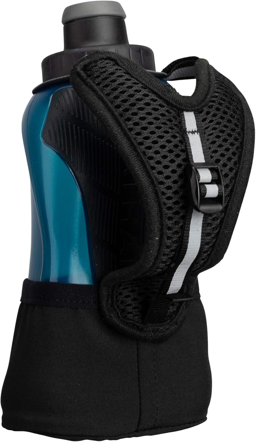 Nathan Quicksqueeze Lite Trinkflasche, isoliert, 340 ml, Schwarz/Marineblau, Einheitsgrösse 12oz Sch