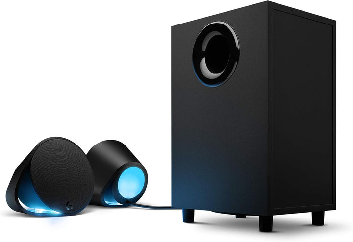 Logitech G560 PC Gaming Lautsprecher mit DTS:X Ultra Surround Sound, Spielbasierter LIGHTSYNC RGB-Be