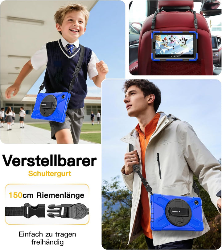 BRAECN für Samsung Galaxy Tab A11 Hülle 8,7 Zoll 2025 SM-X130/X133/X135, Stossfeste Robuste Tragbare