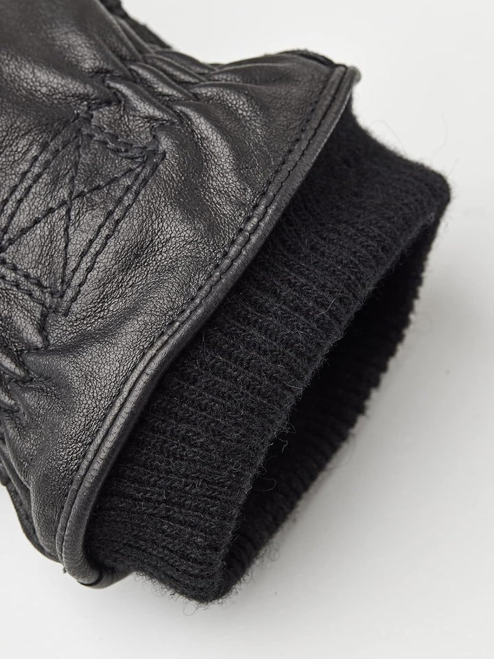 Hestra Herren Olav Hirschleder-Handschuhe für kaltes Wetter Schwarz 7, Schwarz 7