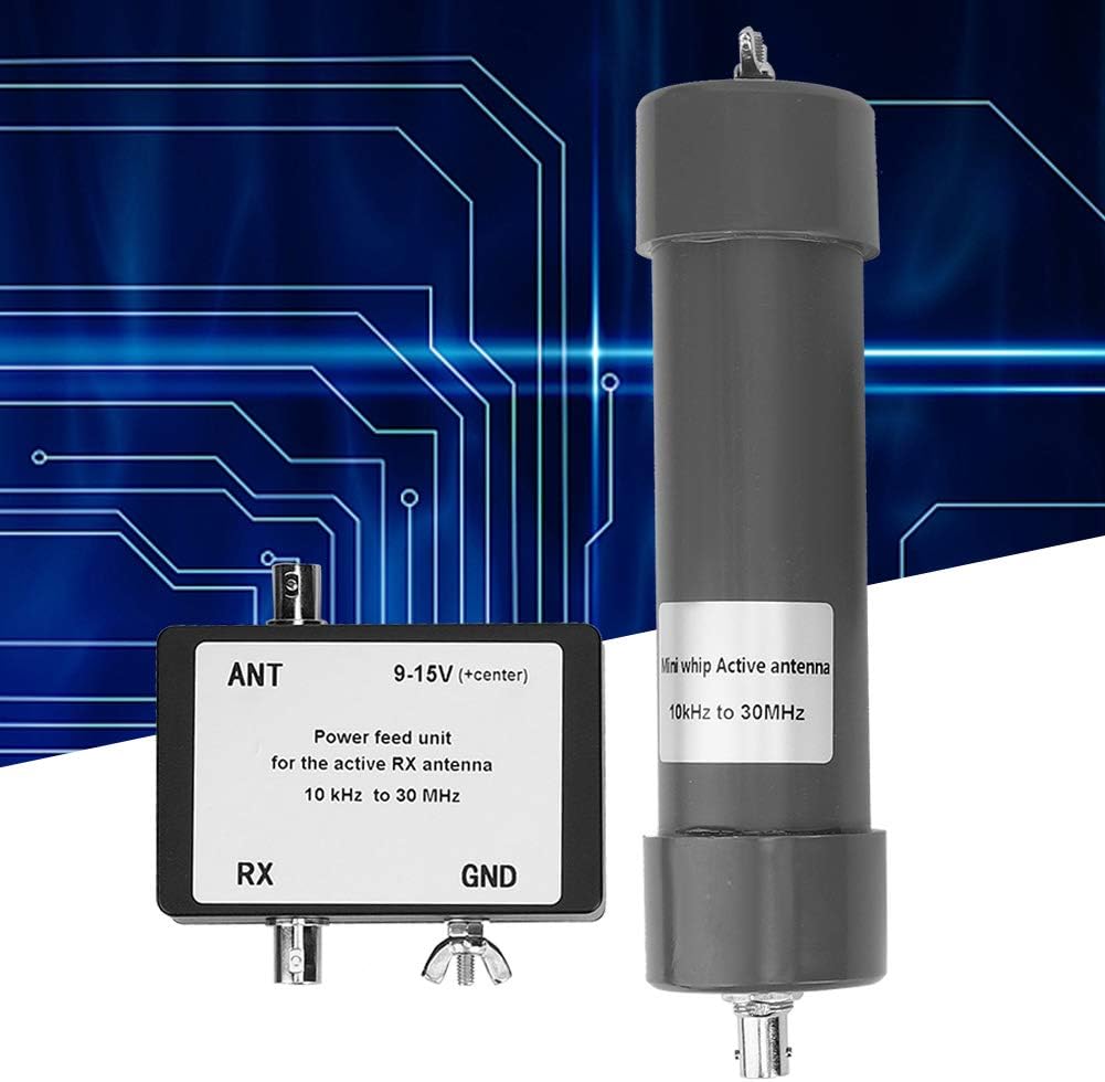 Oumefar 10KHz 30MHz Mini Whip Active Antenna mit tragbarem Kabel 9 15V 90mAh Active Antenna Kit Ersa
