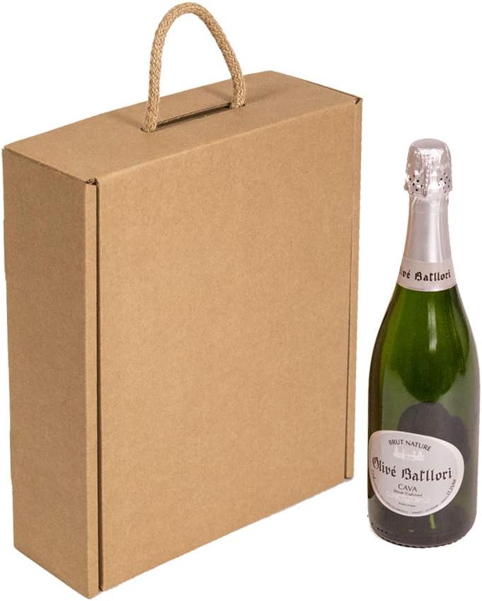 Only Boxes | Etui für 3 Flaschen | Karton für Champagner oder Champagner | Karton | 4 Stück