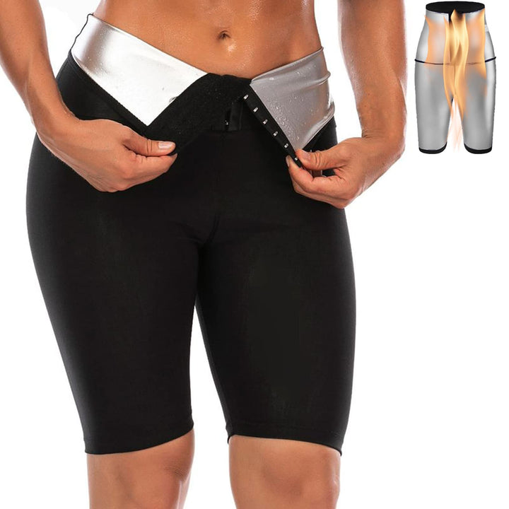 Merlvida Shape Leggings Damen High Waist Sauna Jogginghose Abnehmen Sporthose Bauchkontrolle Body Sh