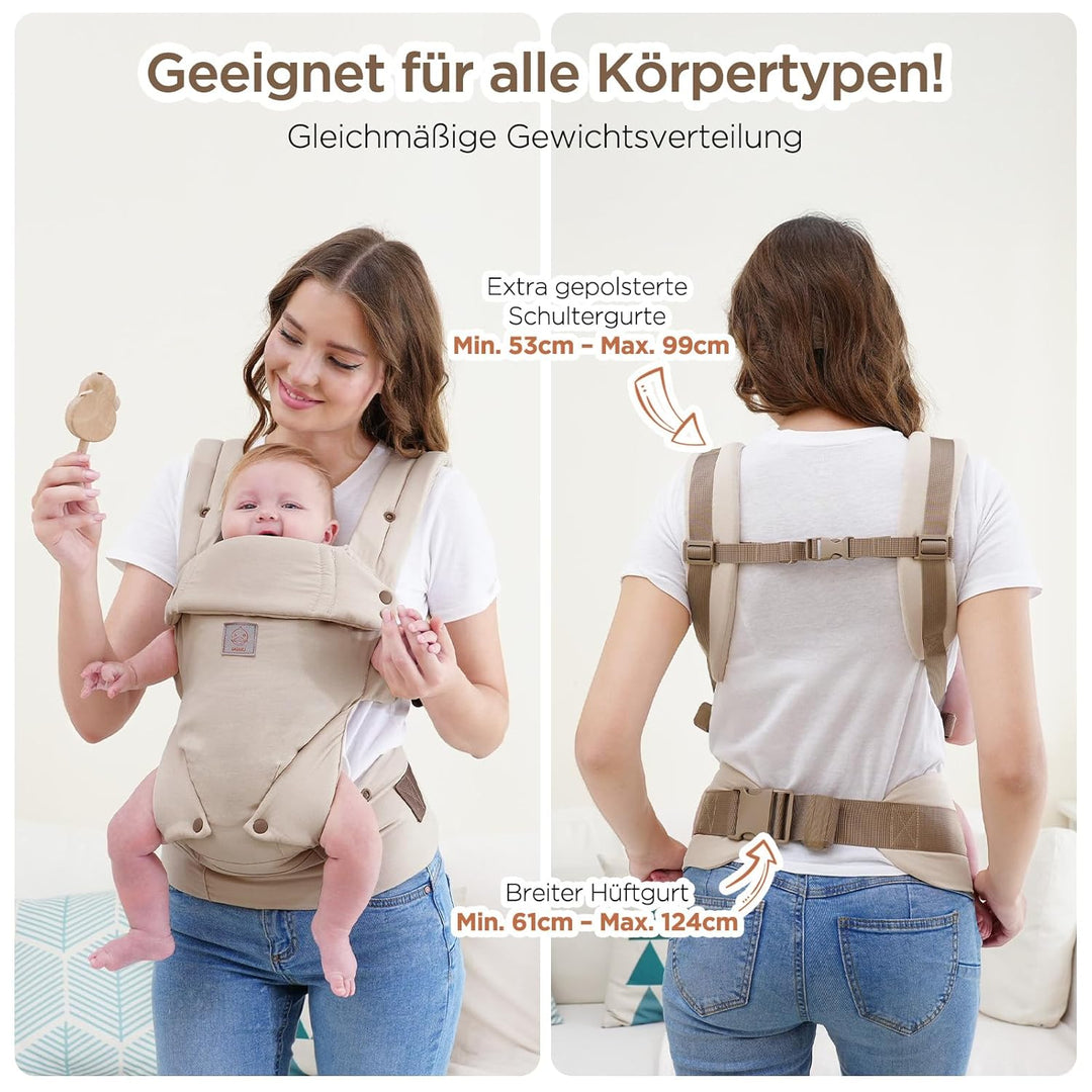GAGAKU Babytrage für Babys Kleinkinder, Einfach zu Tragen Gesicht in Gesicht nach Vorne und Hinten T