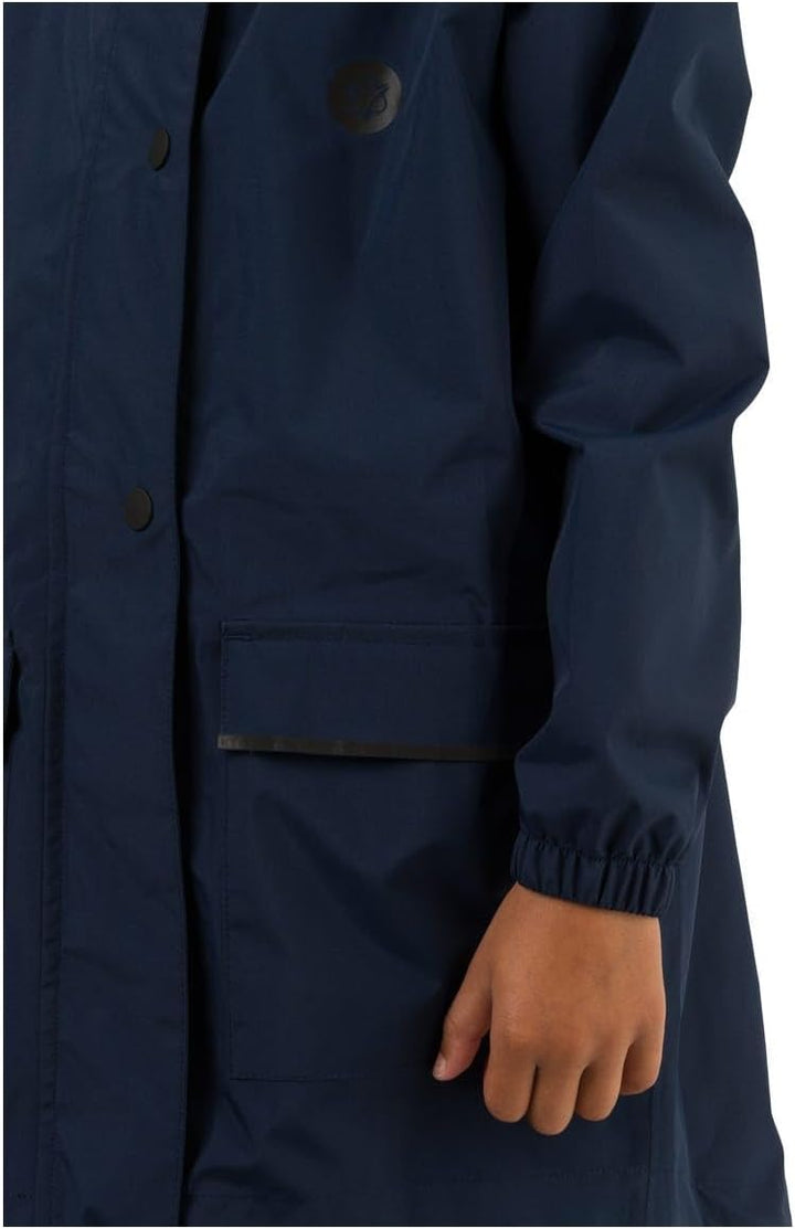AGU Go Parka Kids Regenjacke Essential | Wind- und Wasserdicht | Blau | 140