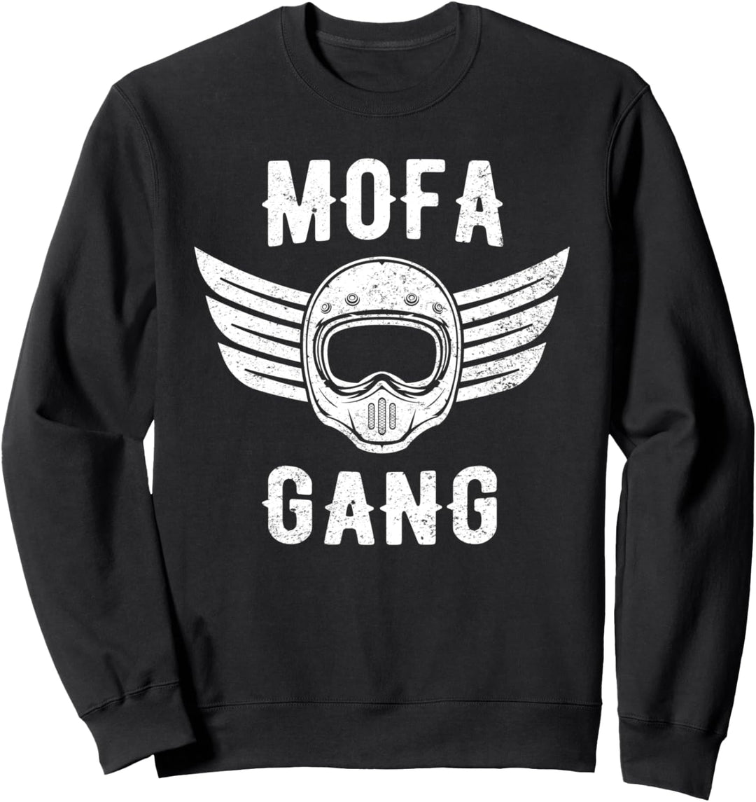 Mofafahrer Mofagang Mofafahren Retro Mofa Zubehör Lustig Sweatshirt