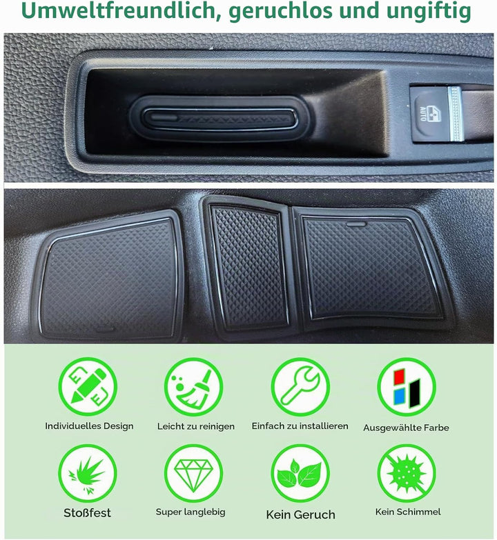 GAFAT Renaul-t Captur 2 2020-2022 2023 Antirutschmatten, Captur 2 Gummimatten, Mittelkonsole Getränk