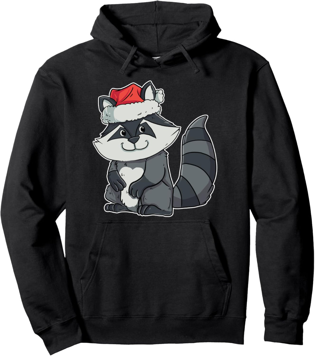 Weihnachts Outfit Weihnachtspullover Damen Familie Waschbär Pullover Hoodie
