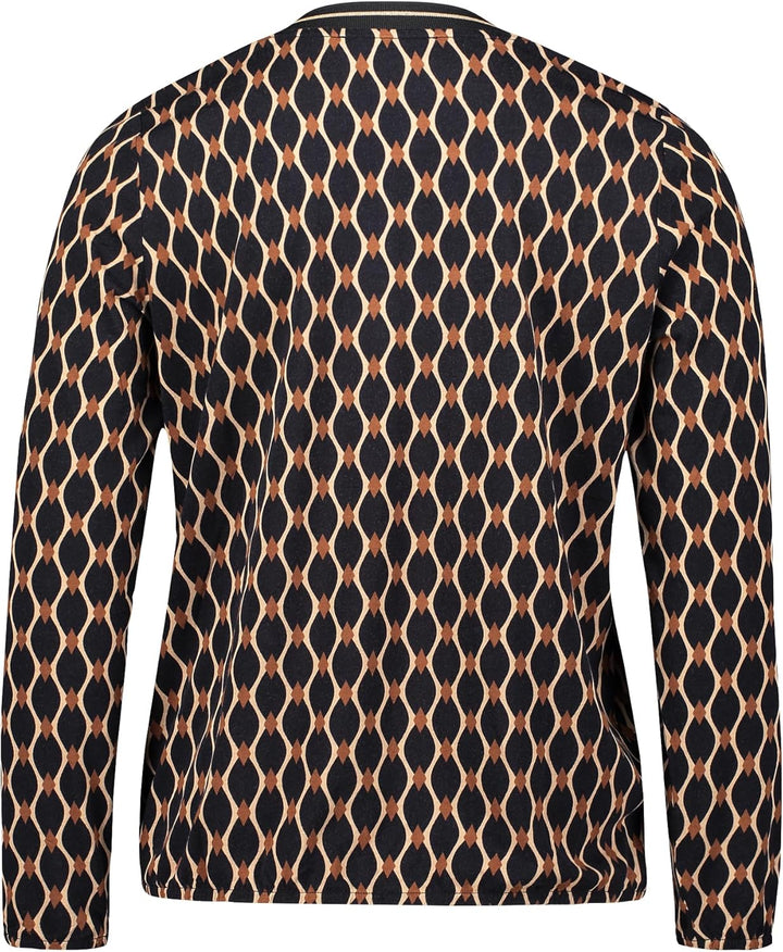 Betty Barclay Damen Rollkragenshirt Langarm 38 Schwarz/Beige, 38 Schwarz/Beige