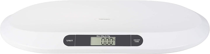 Topcom WG-2490 Babywaage, 20 kg Fassungsvermögen, auch für Kleintiere geeignet, 1 Stück (1er Pack)