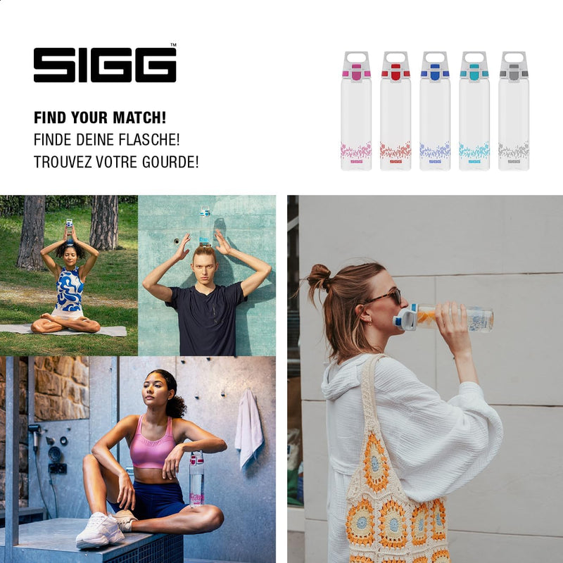 SIGG - Tritan Renew Trinkflasche - Total Clear ONE - Für Kohlensäurehaltige Getränke Geeignet - Spül