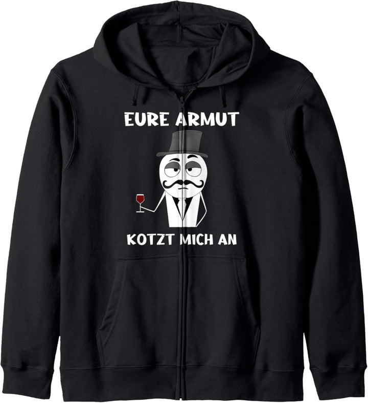 Aktien Sarkasmus BWL Internet Meme Eure Armut kotzt mich an Kapuzenjacke