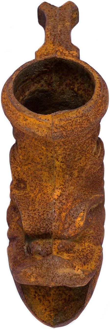 aubaho Brunnen Wasserspeier Drache Brunnenauslauf Eisen Antik-Stil