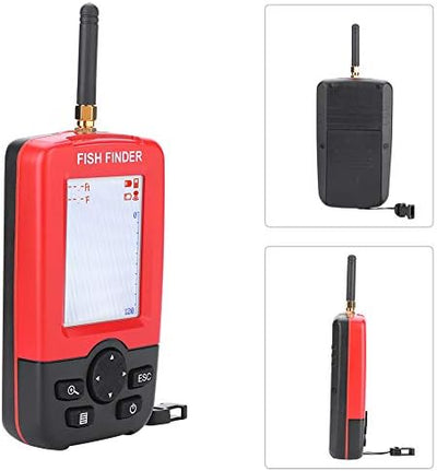 100 Mt ABS Fish Finder Wireless Sonar Sensor Echolot für Nachtfischen Wasserreservoir