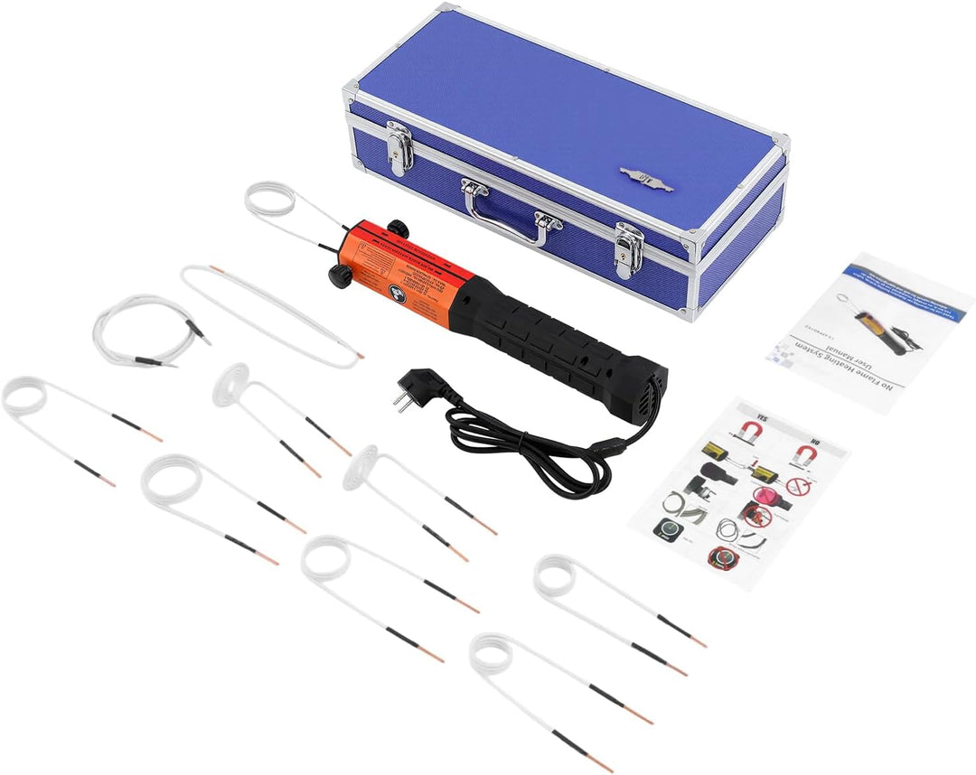 1000W induktionsheizung kfz, 800℃ Magnetische Induktionsheizgerät, induktionswärmer mit 10 Heizspule