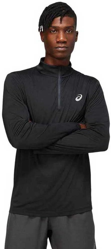 Asics Men's 2011C333-001_L Sweatshirt, Black, L
