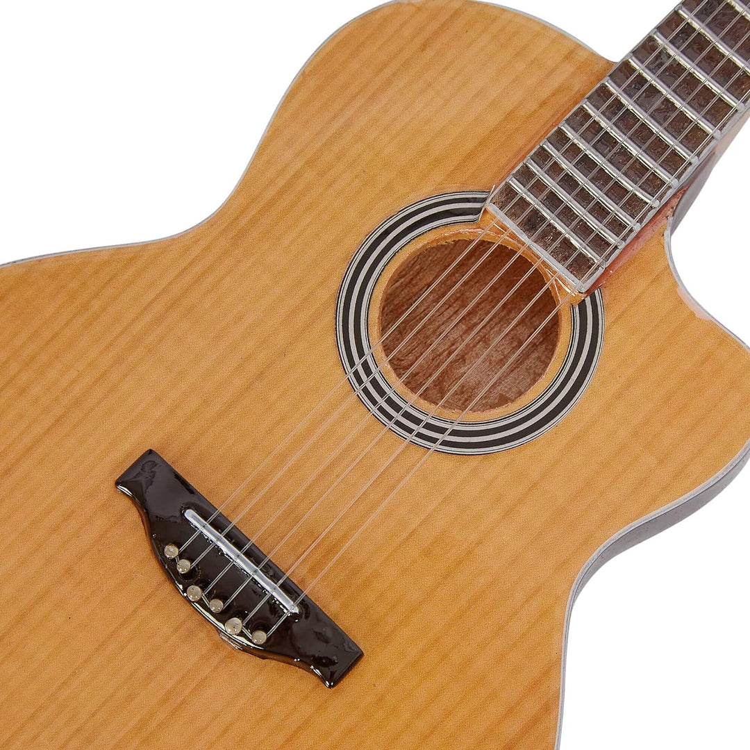 Axman Richard Thompson Miniatur-Gitarren-Nachbildung – Musikgeschenke – Handgefertigtes Ornamentmass