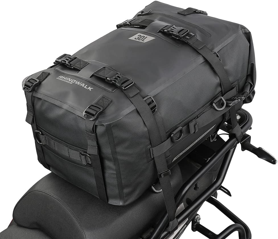 Rhinowalk Multifunktionale Motorradtasche Hecktasche Motorradgepäck 30L Motorradkoffer Satteltaschen
