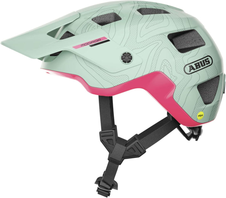 ABUS MTB-Helm MoDrop MIPS - robuster Fahrradhelm mit Aufprallschutz für Mountainbiker - individuelle