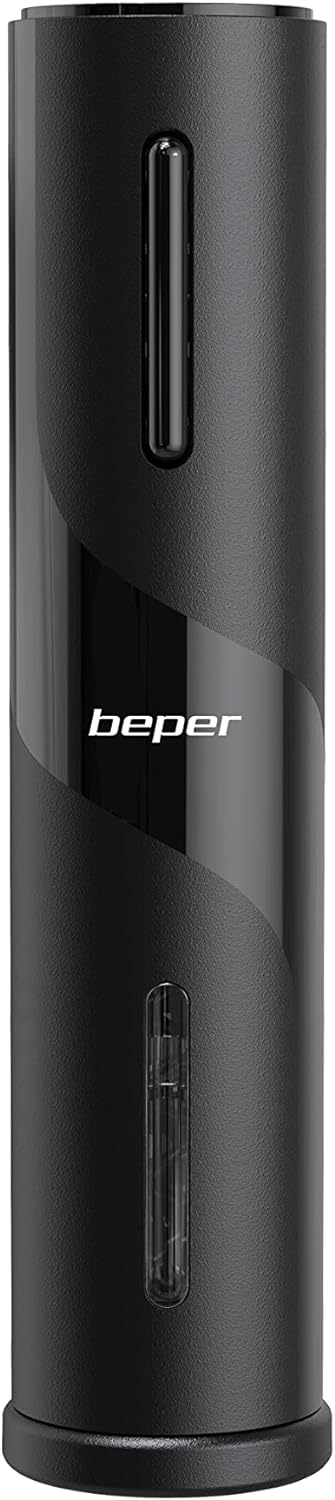 BEPER P102ACP100 -Korkenzieher Wein Elektrisch mit Weinflaschenschneider - Wiederaufladbarer Elektri