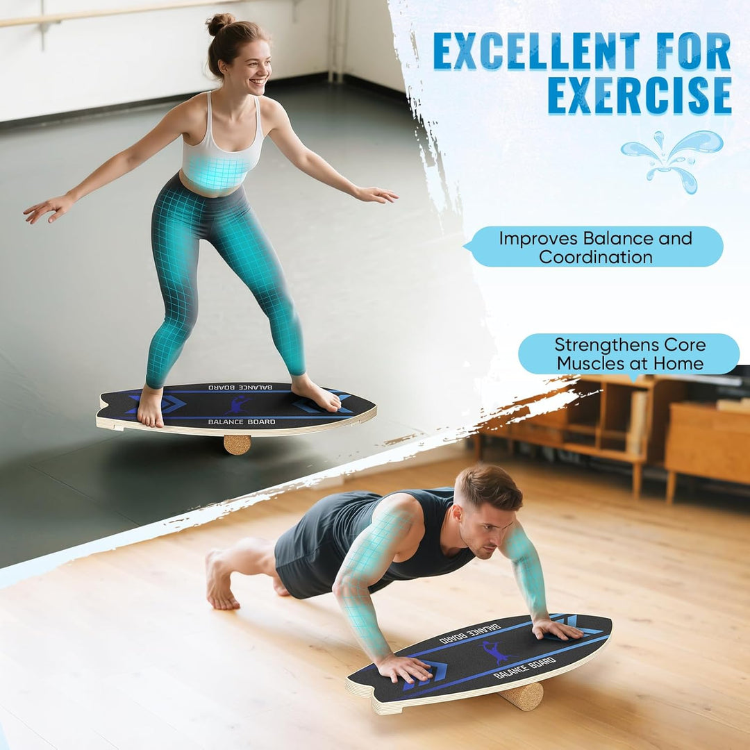 Balance board,surfin balance board,balance board erwachsene,Für Gleichgewicht, Fitness & Surf-Feelin