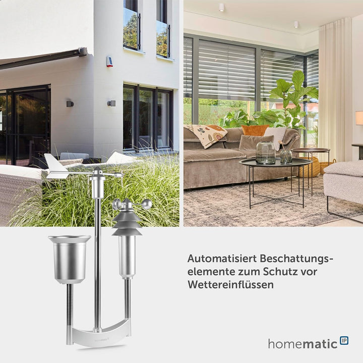 Homematic IP Smart Home Funk-Wettersensor pro HmIP-SWO-PR, 35 x 53 x 15