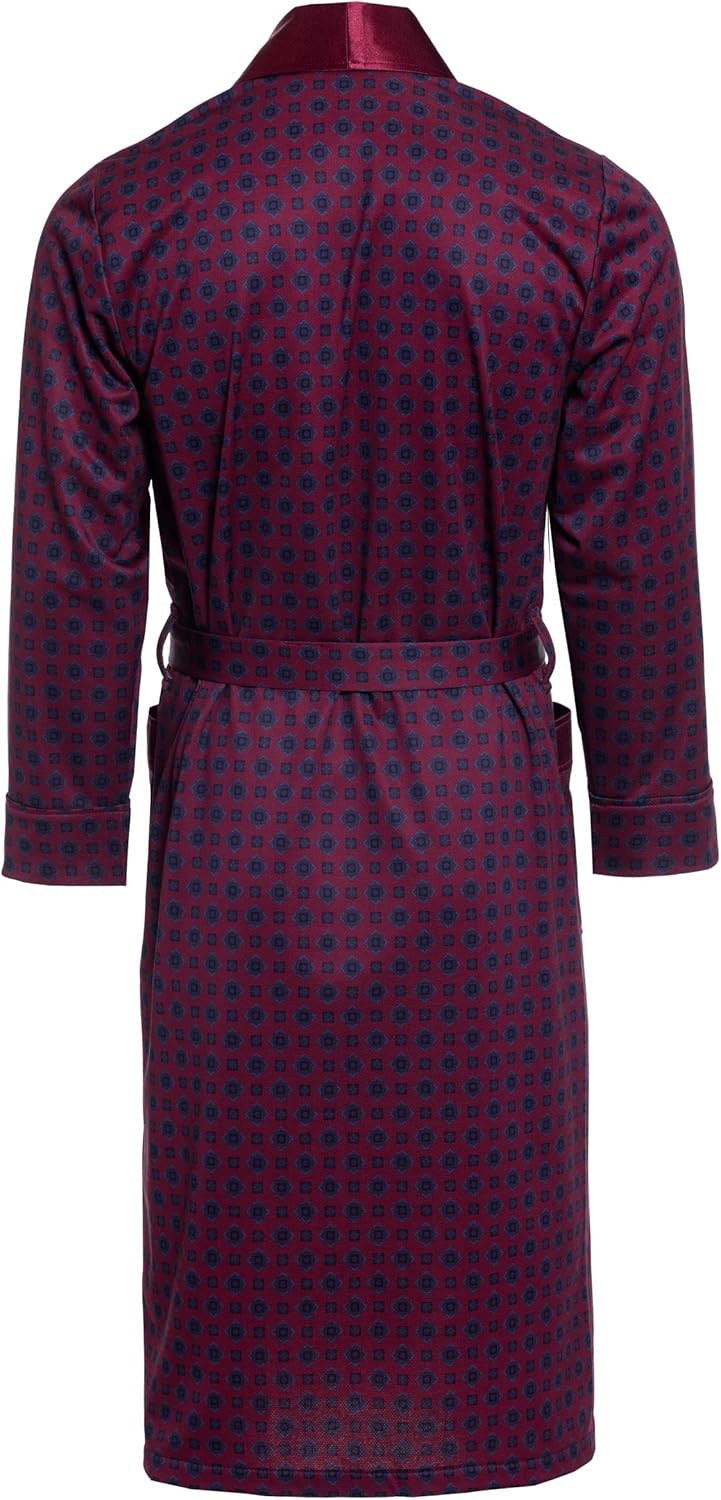 Herren Morgenmantel - Revise Brais RE-502 - Dünn und leicht M Burgund Rot – 31, M Burgund Rot &amp;